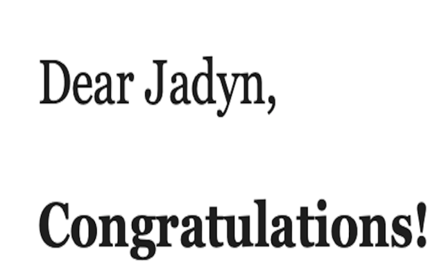 A screenshot I took from my college admissions decision from Harvard.